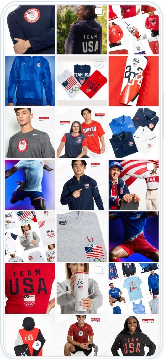 Organic Social — Instagram grid